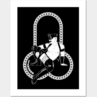 Leather and chain Posters and Art